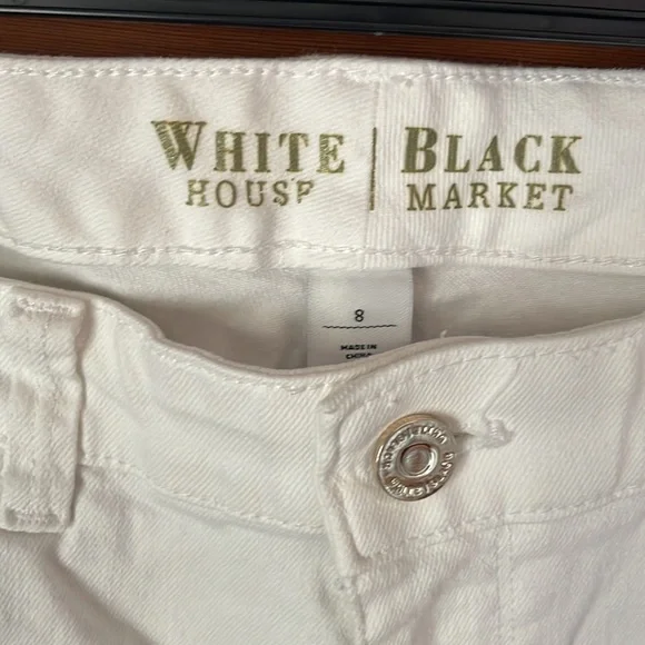 White House Black Market white ankle pant - Picture 3 of 6